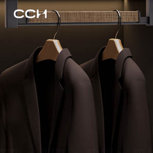 CCH vente en gros de tringle à manteaux personnalisée garde-robe en cuir murale tringle à suspendre pour vêtements en cuir rhomboïde tringle à suspendre pour garde-robe - Product Image 6