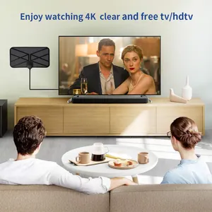 Sıcak satış telekom anten TV dijital 1080P 4K ücretsiz kanal dijital kapalı HD TV UHF VHF film TV anten