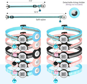 <span class=keywords><strong>Collar</strong></span> para Mascotas (Perros y Gatos) de Nailon con Estampado de Lujo, Ajustable, con Código QR, Personalizable con Logotipo OEM/ODM - Product Image 2