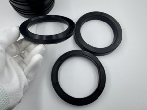 NBR <b>Rubber</b> Cloth Clamped V-<b>ring</b> Hydraulic V-shaped Packing Seal V-Packing Set - Product Image 2