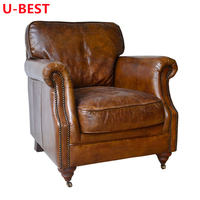 Canapé Chesterfield capitonné en cuir antique U-BEST Canape Divano Muebles Para Habitacion De Salon Hogar Furniture Living Room