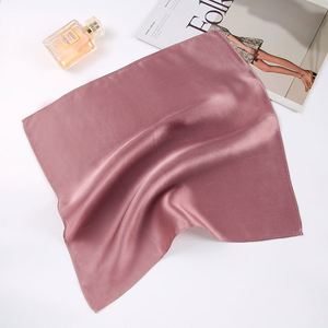 Wholesale Ladies Shawl 35*35Cm Neckerchief Head <b>Wraps</b> 100% Silk Headscarf Square Scarf for Women - Product Image 3