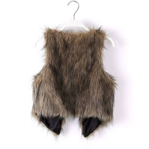 Stilvolle Damen-Kunst pelz weste mit V-Ausschnitt und lässiger Strick weste für den Herbst-und Winter preis - Product Image 3