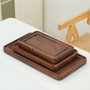 Solid walnut wood <b>tea</b> tray, household solid wood <b>tea</b> table, Kung Fu <b>tea</b> <b>set</b> tray, <b>tea</b> utensil, <b>tea</b> saucer, bakelite <b>tea</b> basin, - Product Image 2