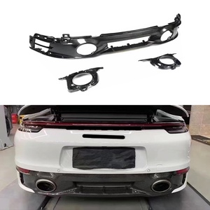 Kit de Mejora de Parachoques Trasero de Fibra de Carbono de Alto Valor 2019-2024, Ligero, Nuevo, para 911 Carrera S 4S 992 Exclusive - Product Image 1