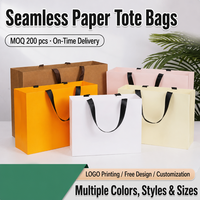 Sacs fourre-tout en papier blanc personnalisés avec logo, sac rectangulaire recyclable pour emballages de cosmétiques, de bijoux et de cadeaux
