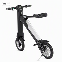 Trottinette Électrique Pliable Portable XFY à 2 Roues avec Siège, Autonomie de 40 km, Roues de 12 Pouces, pour Adultes, Commuter Urbain, en Alliage d'Aluminium, Double Frein à Disque Électronique