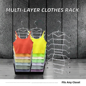 4-Tier Metal Pants <strong>Hanger</strong> - Space-Saving Multi-Layer <strong>Hanger</strong> for Wardrobe Organization - Product Image 2