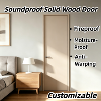 Porte en bois et aluminium insonorisée et écologique avec cœur en graphène, ignifuge, résistante à l'humidité, sans formaldéhyde