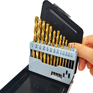 13pc Left <b>Hand</b> HSS <b>Drill</b> Bits SAE 1/16"-1/4", for Metal, Wood, Plastic Reverse Drilling -001 - Product Image 4
