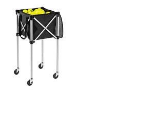 Échantillon Gratuit OEM Chariot à balles de tennis et de pickleball pliable en alliage d'aluminium léger avec panier et support - Product Image 4