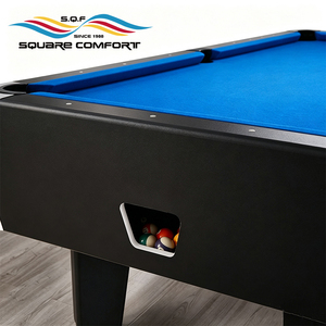Mesa de billar de pizarra de 7 pies con funcionamiento a monedas, cuerpo de MDF, juego clásico de billar y snooker para sala de juegos, uso comercial, logotipo personalizado XSS-TBSH XSS-TBSH XSS - Product Image 6
