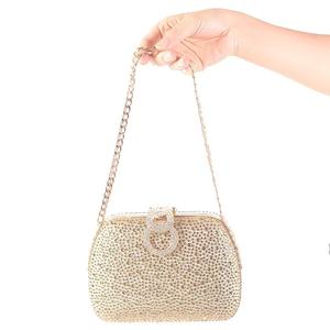 Bolsos de Mano de PU con Cristales para Mujer, Elegantes para Bodas y Fiestas, con Cierre de Broche y Correa para el Hombro - Product Image 5