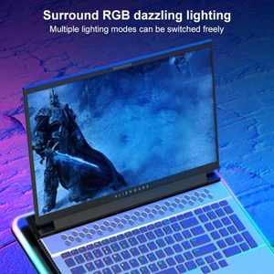 Nouveau Support de Refroidissement pour Ordinateur <span class=keywords><strong>Portable</strong></span> Pliable à Cinq Ventilateurs, Effet Lumineux RGB Métallique, Haute Performance, 17'', En Stock - Product Image 6