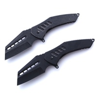 Couteau pliant mini OEM pour équipement de randonnée, lame noire, fabricant de couteaux de chasse en acier inoxydable