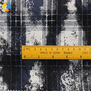 <span class=keywords><strong>Tissu</strong></span> à carreaux teint <span class=keywords><strong>en</strong></span> fil 435 g/m² <span class=keywords><strong>en</strong></span> polyester et coton, motif vintage éclaboussures d'encre, pour chemises, vestes et accessoires automne-printemps - Product Image 4