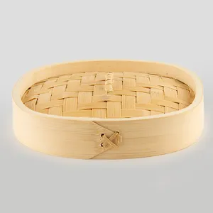 High quality natural eco basket durable environmental protection reusable steamer bamboo steamer with lid bamboo steamer