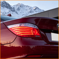 Pour BMW E60 Série 5 2003-2010, feux arrière LED style facelift, lentille fumée, clignotants dynamiques séquentiels, ensemble de feux arrière
