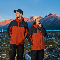 Blouson Bomber Sportif Hiver 3-en-1 Épais à Capuche avec Doublure Polaire Amovible Coupe-Vent Imperméable Logo Personnalisé Couples Extérieur