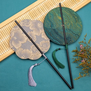 Abanico redondo tejido de bambú <span class=keywords><strong>enrollable</strong></span> de estilo chino, decoración Vintage para el hogar, Libélula de ocho pétalos, ventilador <span class=keywords><strong>enrollable</strong></span> Yaoshan, accesorio Hanfu - Product Image 3