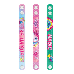 Diamond <span class=keywords><strong>Dotz</strong></span> 3PCs como un conjunto Niños Diamante Pintura DIY cuentas Pulseras - Product Image 1