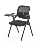 Chaise de bureau ergonomique en maille peu encombrante, pliable, empilable, pivotante, légère, livraison transfrontalière, best-seller