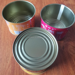 Barattolo di latta personalizzato con stampa bianca per alimenti lattine di metallo vuoto con coperchio aperto facile per carne, verdure salsa di frutta barattoli di marmellata - Product Image 4