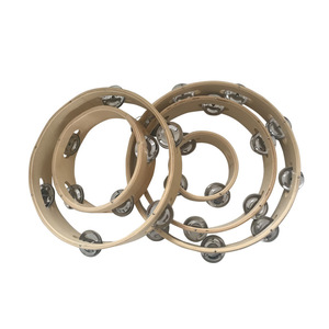Wholesale Small Wood Headless Wood 6 inch Tambourine Circle <b>Hand</b> <b>Drum</b> Single Row Musical Instrument Accessories - Product Image 1