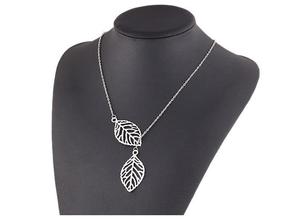 2025 moda caliente mujeres joyería regalos Casual cuentas dos hojas collares - Product Image 4