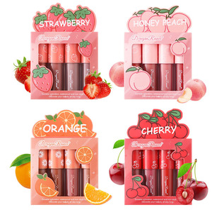 Rouges à lèvres liquides velours mats Fruit Brighten, gloss à lèvres waterproof longue tenue, anti-transfert, effet brillant. - Product Image 1