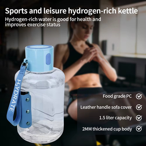 Bouteille d'eau riche en hydrogène OEM <span class=keywords><strong>Sport</strong></span> 1,5 L, générateur d'hydrogène 1000 PPB, rechargeable par USB, multicolores, portable, pour la maison, la voiture et les aliments - Product Image 2