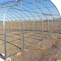 Kit complet de serre de culture tunnel commerciale, serre tunnel pour tomates, serre agricole en film plastique monopente en PE