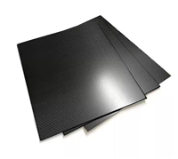 Plaque en fibre de carbone 3K/acier inoxydable 500 mm x 500 mm, épaisseur 0,5 mm-5 mm, usinage CNC et service d'électroérosion à fil, tolérance 0,05 mm