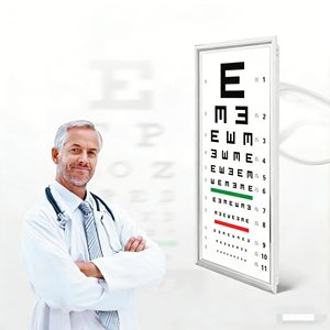 Tabella <span class=keywords><strong>Ottica</strong></span> <span class=keywords><strong>in</strong></span> Metallo SJ Optics CB-001C con LED/LCD per Test di Acuità Visiva a Distanza e Ispezione della Vista - Product Image 1