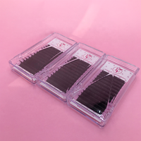 Ekstensi Bulu Mata Individual Handmade Natural Long Easy Fan Synthetic Hair Matte Black Volume Wholesale First Lash Cashmere