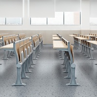 Table et chaise de salle de conférence pliable pour lycée, économique et pratique