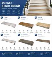 REGAL MDF Treppenstufen Massivkern Rutschfest Feuchtigkeitsbeständig Holzmaserung Stufen für Innentreppen Hotel Villa Einfache Installation