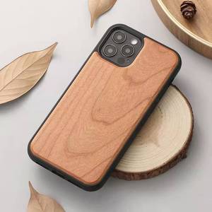 Esclusiva custodia protettiva antiurto in vero legno naturale per <span class=keywords><strong>iPhone</strong></span> 11 12 12 13 15 16 17 Plus Pro Max custodia per telefono - Product Image 4