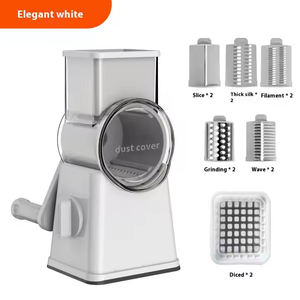 Havuç ve patates için çok fonksiyonlu plastik mutfak aracı değirmeni el-krank sebze kesici - Product Image 4