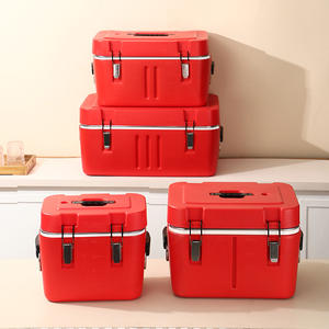 กล่องเก็บความเย็นสแตนเลสแบบขายส่ง ชุด 4 ชิ้น ขนาด 15 ลิตร 25 ลิตร 35 ลิตร 50 ลิตร กล่องเก็บความเย็นทรงสี่เหลี่ยมแบบกำหนดเอง พร้อมกล่องเก็บน้ำแข็ง - Product Image 6