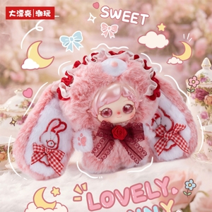 En gros, Poupée en peluche authentique faite à la main, série Lapin de Confession Anime Weaving Pixie Zoey, breloque de sac, jouet tendance, boîte mystère - Product Image 1