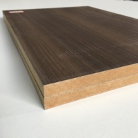 Panneau MDF en placage de noyer 18 mm, sortie d'usine