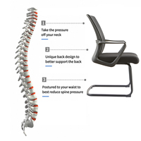 Chaise de bureau ergonomique de qualité commerciale avec accoudoirs fixes, assise rembourrée en mousse PU, appui-tête réglable, fonction bascule, en aluminium