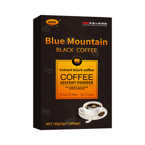 <span class=keywords><strong>Café</strong></span> noir instantané <span class=keywords><strong>Blue</strong></span> <span class=keywords><strong>Mountain</strong></span> sans sucre pour le commerce extérieur transfrontalier, boîte de 30g, 10 sachets, grains fins, vente <span class=keywords><strong>en</strong></span> gros - Product Image 5