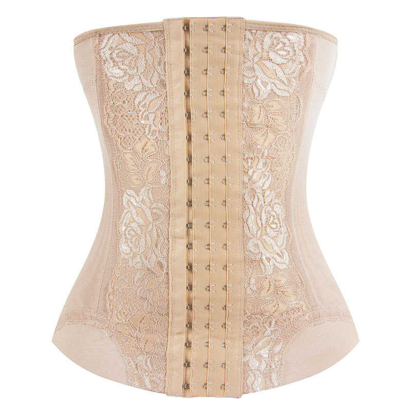 Corpete de malha respirável para mulheres, cinta de treino firme de cintura, ajustável, cinto de controle de barriga, molda o corpo, esporte, corset