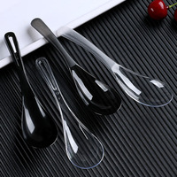 MOQ 500 pcs Sendok Sup Plastik Besar 15cm, Kemasan Individual, Bahan Plastik PS, Untuk Take Away & Pengiriman, Sendok Sup/Dessert