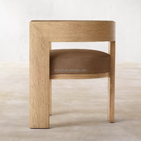 2022 design pour meubles d'intérieur confortable et de haute qualité siège en cuir chaise de salle à manger en chêne