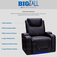 Echtes Leder Relaxsofa-Set Moderner Stil Luxuriöses Design Heimkino-Innenausstattung Medien-Lounge-Serie Maßanfertigung