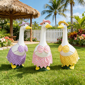 MSYO Disfraz de <span class=keywords><strong>Ganso</strong></span> para Porche Estilo Playa Hawaiana, Estampado Tropical, para Decoración de Jardín y Porche en Verano - Product Image 3