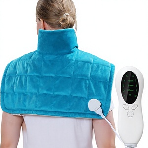 Manta Eléctrica Mini de Franela con Soporte Lumbar y de Hombros, Almohadilla Térmica de Gravedad Pesada para Terapia de Calor Húmedo y Calentamiento Corporal - Product Image 2